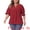 Burgundy, variant on DARING DIVA Women's Plus Top Notched V Neck Puff Blouse Tops 1X Orange