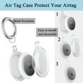 thumbnail image 2 of 2 Pack Waterproof Air Tag Case with Keychain for Apple Air Tag, Anti-Scratch Air Tag Holder Protective Cover Air Tag GPS Finder Tag for Kids/Dog/Cat Pet Collar/Car Key/Luggage, 2 of 5