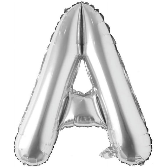 32 Silver Letter Balloons - Wedding Birthday Decor