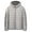 Gray, variant on Men's Puffer Jackets Casual Warm Lightweight Down Jacket Winter Solid Color Waterproof Zipper Hooded Coat Red XXL
