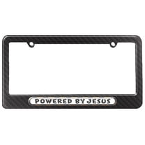Powered By Jesus License Plate Frame
