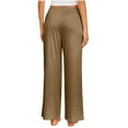thumbnail image 3 of Pajama Pants for Women Soft, Comfortable Solid Color Straight Leg Pants Lounge Sleep Pj Bottoms, 3 of 7
