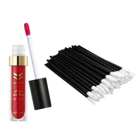 Set de brillo de labios Sunnimix Lápiz duradero Impermeable + 50 Pinceles Desechables - 2 #