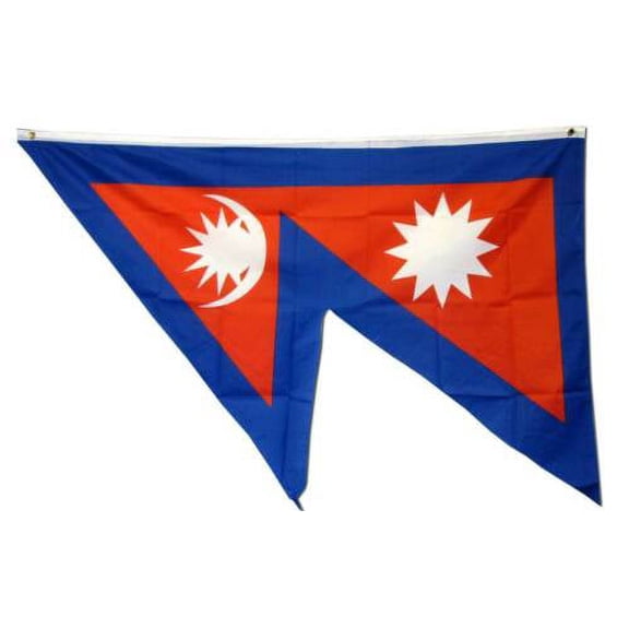 3' X 5' NEPAL INTERNATIONAL polyester flag w/ grommets. Banner Sign Display