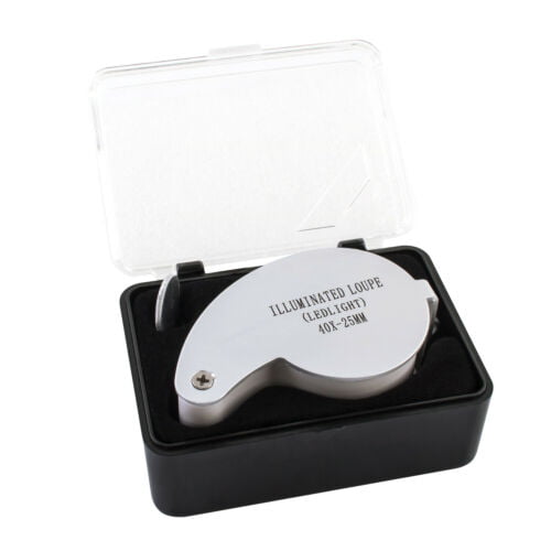 Gems Watches Mold LED Jewelers Loupe & Trichome Magnifier Great for Jewelry Dual LEDs 30X 60X Coins Check for Trichome Color and Antiques Rocks Stamps Bugs or Mildew on Plants
