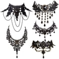 thumbnail image 1 of Set de joyas Faccubee Halloween Gothic Steampunk para mujer, 1 of 6
