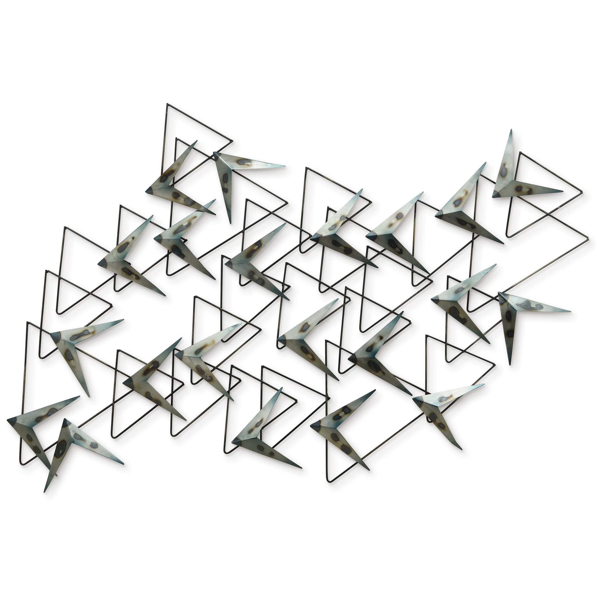 Empire Art Direct "Arrows" Hand Painted Etched Metal Wall Sculpture