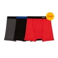 thumbnail image 1 of Bóxer Fruit of the Loom para Niño, Algodón Sustentable, Multicolor, 3 Piezas, Talla CH, 1 of 4