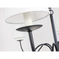 thumbnail image 5 of Eclipse 6 light Black and White shade chandelier, 5 of 14