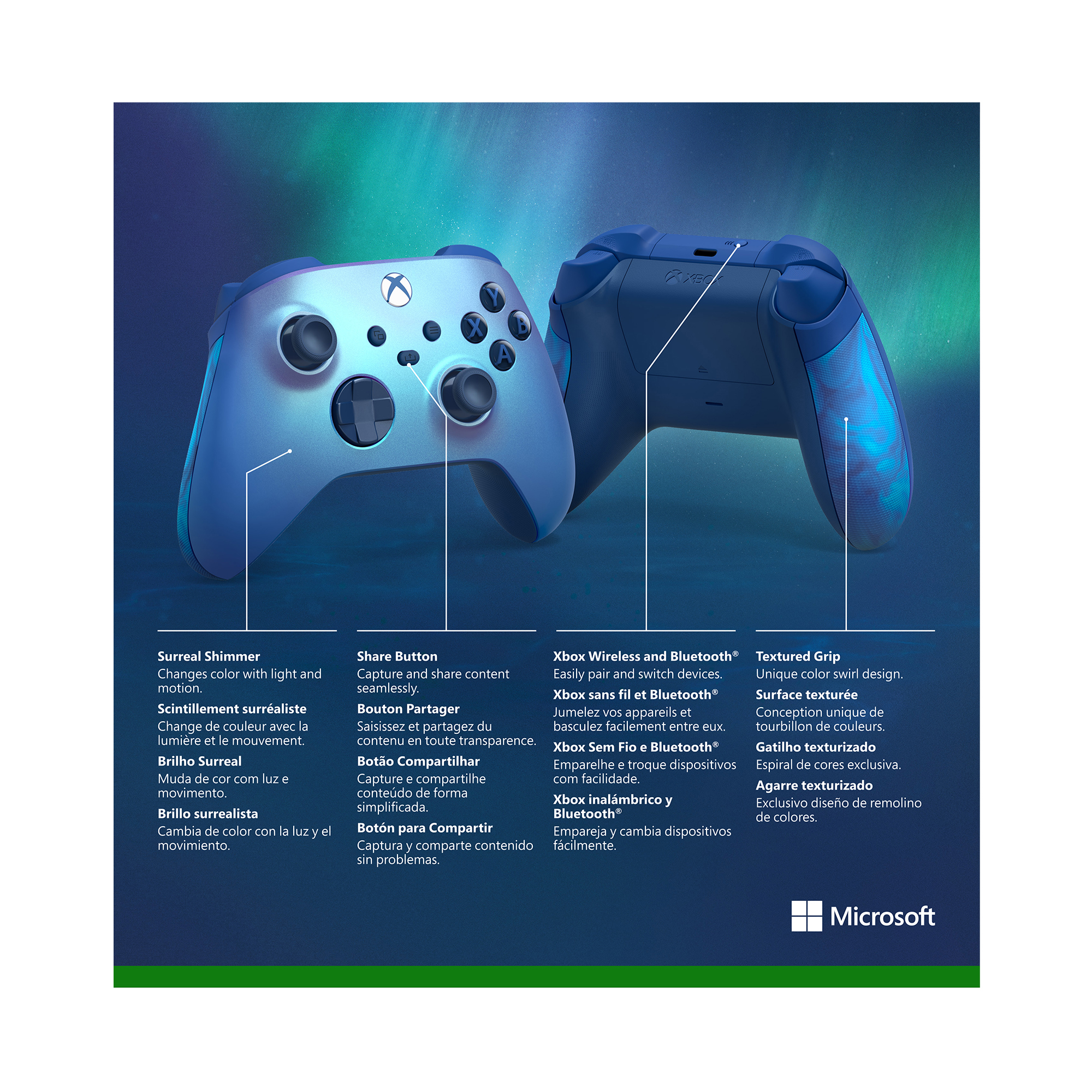 Xbox Aqua Shift Wireless Controller - image 6 of 6