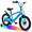 A Blue, variant on Lukstr Kids Bike for Boys, 16" Bike for Kids Ages 4-7, Bicycles with LED Light-up and Training Wheels