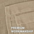 thumbnail image 4 of PrimeBeau Elegant Natural Linen Curtain Panels Energy Efficient Semi - Sheers Linen Curtains / Nickel Grommet Window Treatments Panels / Drapes (Set of 2, Butter, 52" by 96" Inch), 4 of 4