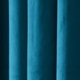 thumbnail image 4 of TWOPAGES Velvet Light Filtering Drape Pinch Pleated Curtain for Bedroom, 1 Panel, 52"x96", Blue, 4 of 6