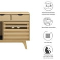 thumbnail image 4 of Pemberly Row Modern / Contemporary Wood Cat Cabinet in Oak Finish, 4 of 17