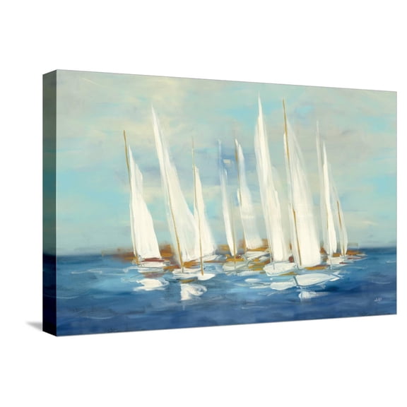 Art.com Regatta Sail Stretched Canvas Print Wall Art by Julia Purinton, 24" x 16"