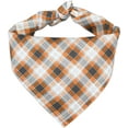 thumbnail image 1 of Dog Bandanas Plaid Reversible Triangle Bibs Scarf Accessories for Dogs Pets, 1 of 6