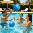 thumbnail image 4 of Pool Toys, 6 Inch Knobby Beach Ball for Teens and Adults, Inflatable Spiky Water Ball for Summer Swimming Pool Parties, Blue, 4 of 6