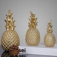 thumbnail image 3 of Piña decorativa de cerámica, dorada, 7,5x20 cm Adepaton LN-0589, 3 of 6