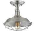 thumbnail image 3 of JONATHAN Y Gabe 10.2" Metal LED Semi-Flush Mount, Brushed Nickel, JYL9517B, 3 of 7