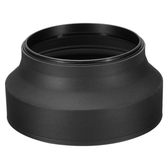 Uxcell 82mm Camera Lens Hood, Rubber Collapsible Lens Protector, Black