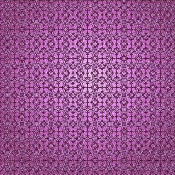 Ahgly Company Indoor Square Patterned Medium Violet Red Pink Area Rugs, 7' Square