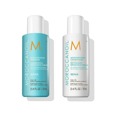 Moroccanoil Moroccanoil Moisture Repair Shampoo Conditioner Combo Travel Set Restores Damaged Hair Tsa Approved Walmart Com Walmart Com