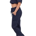 thumbnail image 4 of Uniforme Medico Pijama Quirurgica Mujer Recto Conjunto S Color Azul Marino, 4 of 5