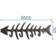 thumbnail image 2 of SZTXJ Decorative Wall Mounted Fish Bone Towel Rack - Sleek Cast Iron Hanger with 4 "Fishbone" Hooks for Towels, Robes and More - Includes Screws and A, 2 of 5