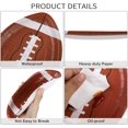 thumbnail image 2 of Qucyy 10PCS Football Oval Paper Plates Tableware Party Paper Plates American Football Rugby Party Cutlery Set Tableware Set Disposable for Theme Birthday Tailgate Party Decorations L/Rugby Plate 10pc, 2 of 5