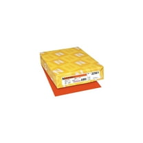 Astrobrights 22561 8.5 in. x 11 in. 24 lb Bond Weight Color Paper - Orbit Orange (500-Sheets/Ream)