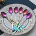thumbnail image 2 of ReaNea Rainbow Stainless Steel Iced Tea Spoons with Titanium Plating Handle (8 Count), 2 of 8