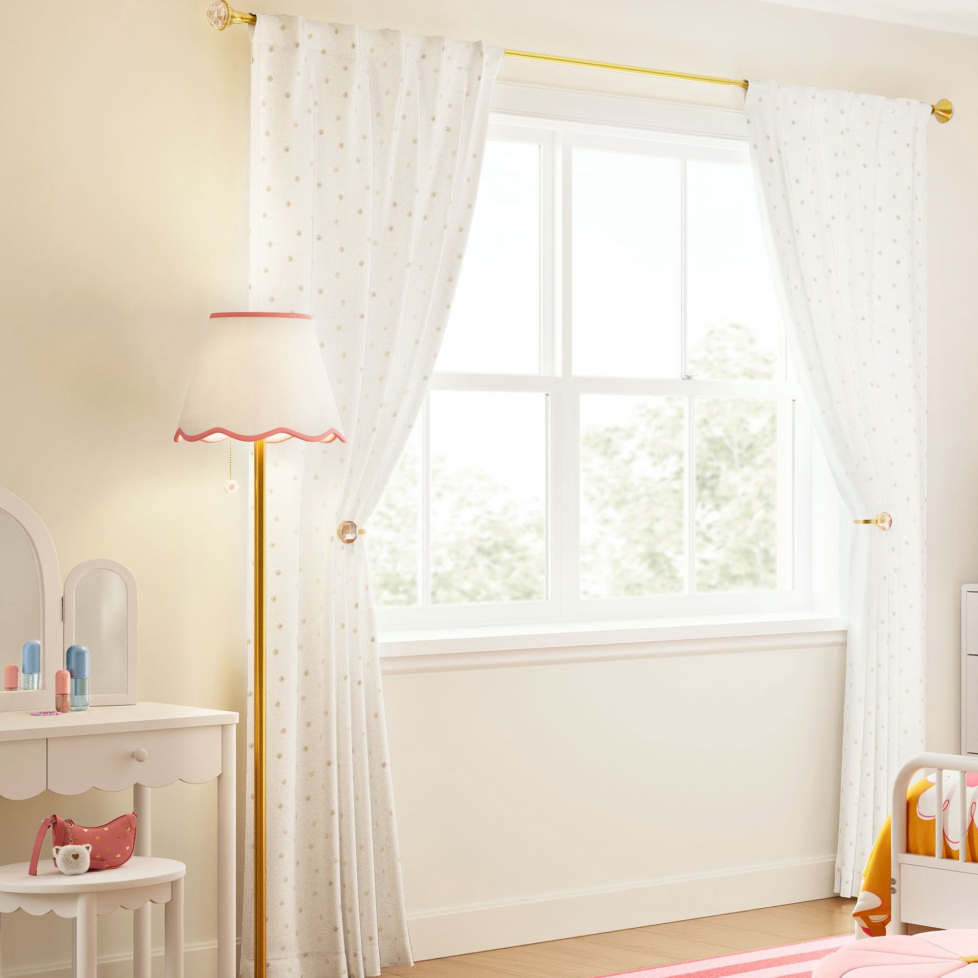 Mainstays Kids Gold Faceted Gem Curtain Holdbacks, 2 Count