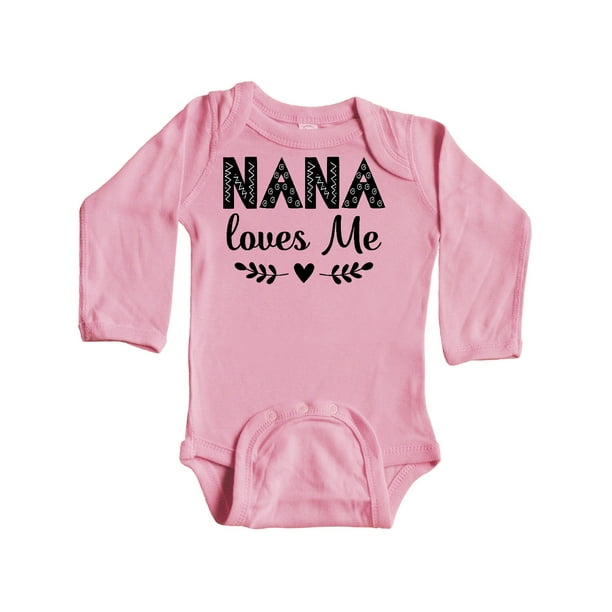 INKtastic - Inktastic Nana Baby Girl Clothes Infant Long Sleeve ...