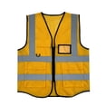 thumbnail image 2 of CHUMUD Men's Safety Reflective Vest, High Visibility Vest with Pockets and Zipper, Construction Work, Free Size, 2 of 5