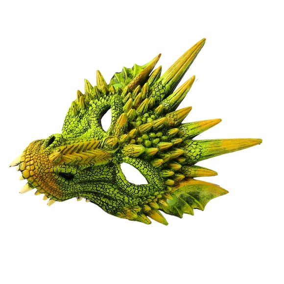 Máscara de dragón Matsuzay para fiesta de Halloween Cosplay verde