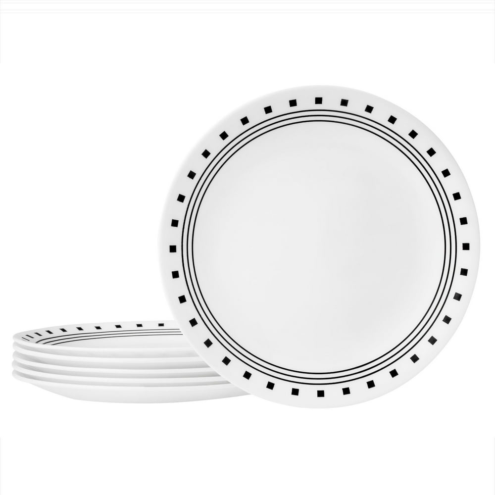 corelle city block lunch plate