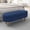 Blue, variant on Ottoman Oval Storage Bench, Rubber Wood Legs, Blue
