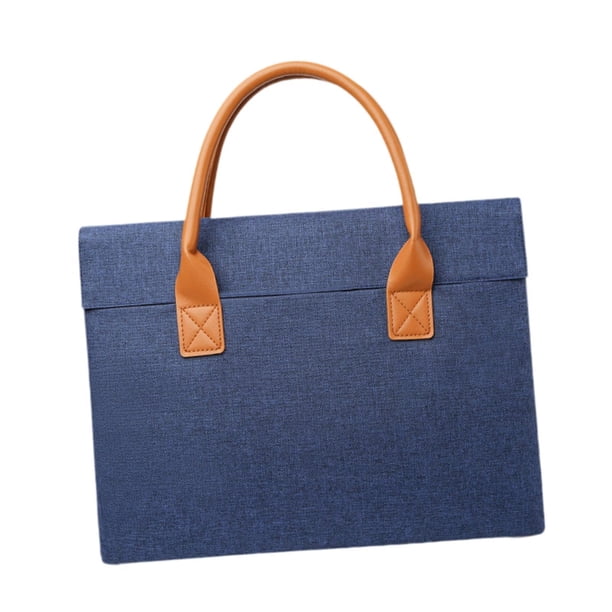 Maletín Para Hombres y mujeres bolso de negocios impermeable y resistente al desgaste elegante bolso Para computadora portátil 34x26x4 cm Azul perfecl
