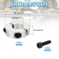 thumbnail image 2 of Uxcell Single Split Shaft Collar Locking Collar Clamp Style with Set Screw & Hex Wrench for Machine Tools Industry 18 mm/11/16 Inch, 2 of 7