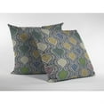 thumbnail image 3 of Amrita Sen Suede Zippered Pillow With Gold And Green on Gray CAIPL89FSDS18X18, 3 of 5