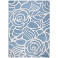 thumbnail image 3 of SAFAVIEH Courtyard Chester Floral Indoor/Outdoor Area Rug, Blue/Beige, 8' x 11', 3 of 15