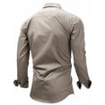 thumbnail image 3 of Fredd Marshall Men's Cotton Long Sleeve Military Utility Shirt, 3 of 4