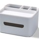 thumbnail image 5 of Bewildely Caja de pañuelos a rayas, resistente a caídas, organizador de almacenamiento multifuncional, cubierta, soporte de papel desmontable, hogar, Almacenamiento y organización del hogar Gris Bewildely HA077037-04, 5 of 6