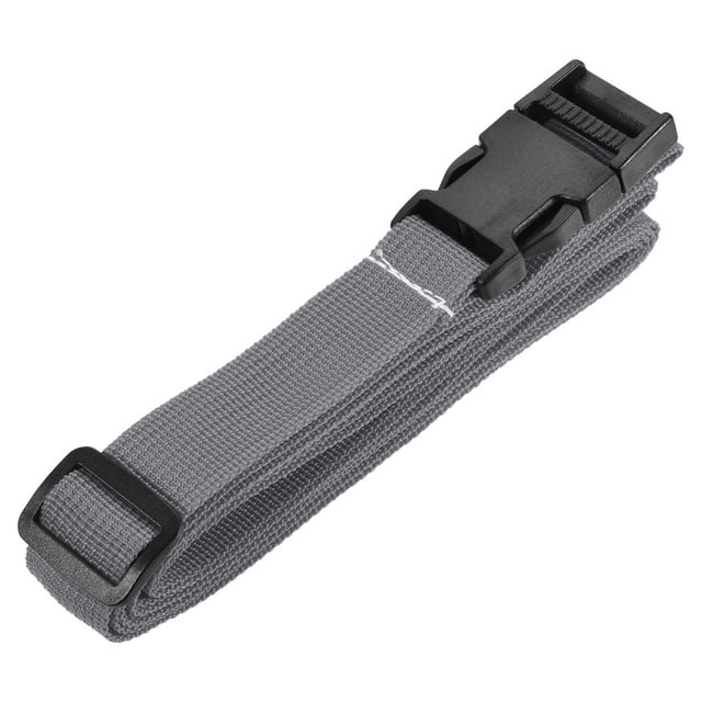 Unique Bargains 2.5m Suitcase Belts with Quick Release Buckle Luggage Straps, Gray