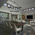 thumbnail image 5 of 104-Light Extra Large Wagon Wheel Chandelier, 3-Tier Black Farmhouse Pendant Light for High Ceiling, Rustic Industrial Hanging Lighting for Dining Room, Kitchen Island, Foyer, Entryway, 5 of 9