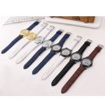 thumbnail image 5 of Fashion Skeleton Dial Quartz Watch - Stylish Roman Numeral Analog Wristwatch with Leather or Mesh Band, Unisex Casual Dress Watch for Men & Women,A, 5 of 5