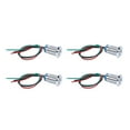 thumbnail image 3 of Led Indicator 12mm Metal Led 4 Sets PreWired Round LEDs Waterproof 2Color Indicator Lights Common Cathod 12mm 3-6VRed And Green, 3 of 8