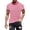 Hot Pink, variant on HOWPAY T Shirts For Men Casual Loose Fit Striped Crew Neck Short Sleeve Classic Pullover Lightweight Summer Comfortable Soft Workout Shirts Red XL