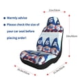 thumbnail image 5 of Honeii Cute Gnomes in USA for Car Seat Covers Full Set, Seat Covers for Cars, Car Seat Protector Waterproof, Leather Car Seat Cushion-1, 5 of 9