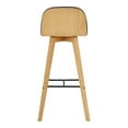 thumbnail image 5 of NAPOLI LEATHER BARSTOOL BLACK, 5 of 8
